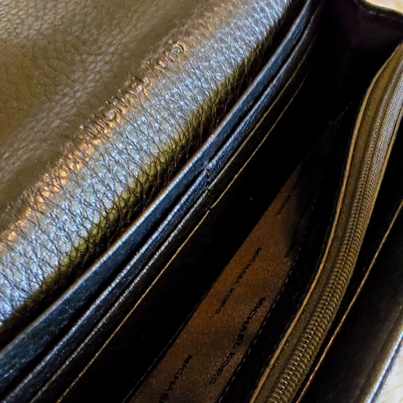 🌺 NEW Michael Kors Black Pebbled Leather Wallet - Picture 9 of 12